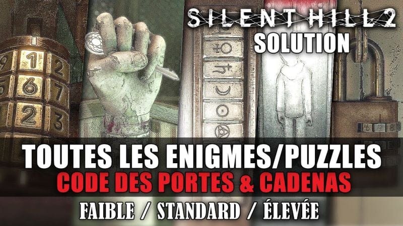 Silent Hill 2 REMAKE : Solution des TOUTES les Énigmes, Codes de Portes et Cadenas, Puzzle, ...