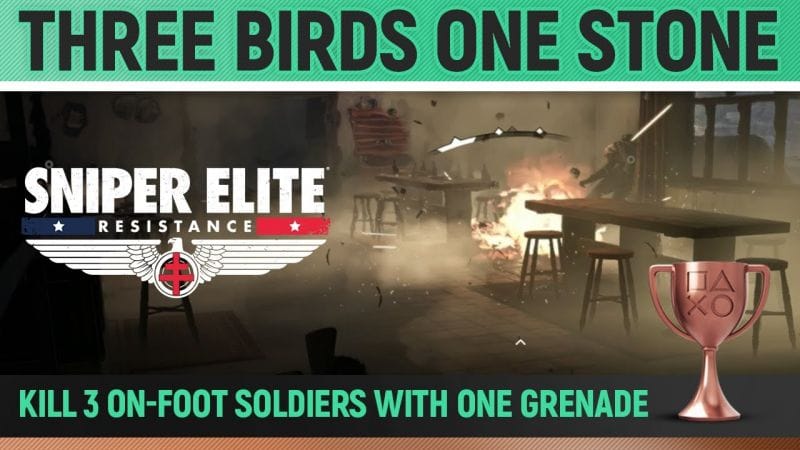Sniper Elite: Resistance - Three Birds One Stone 🏆 Trophy / Achievement Guide (Mission 5)