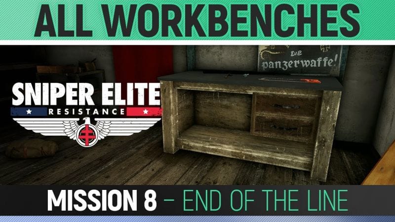 Sniper Elite: Resistance - Mission 8 - All Workbench Locations 🏆 End of the Line