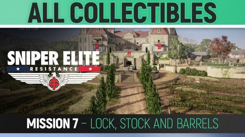 Sniper Elite: Resistance - Mission 7 - All Collectibles & Trophies 🏆 Lock, Stock and Barrels