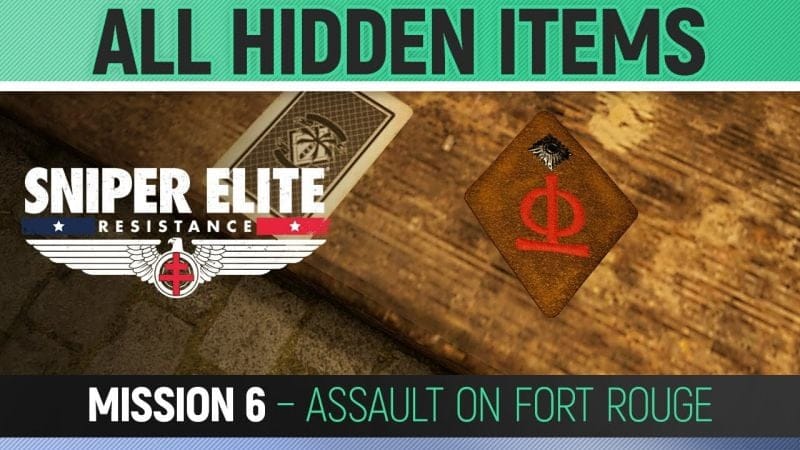 Sniper Elite: Resistance - Mission 6 - All Hidden Item Locations 🏆 Assault on Fort Rouge