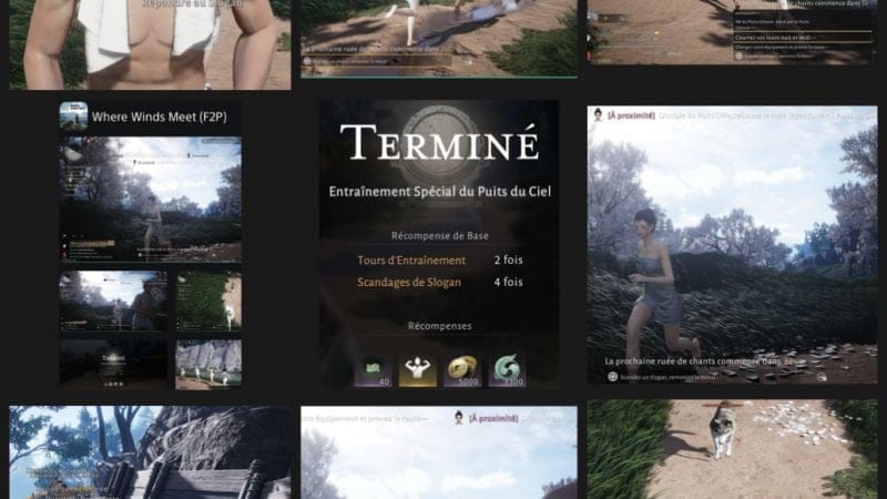 WWM entrainement spécial du puit du ciel on a fait un bon footing