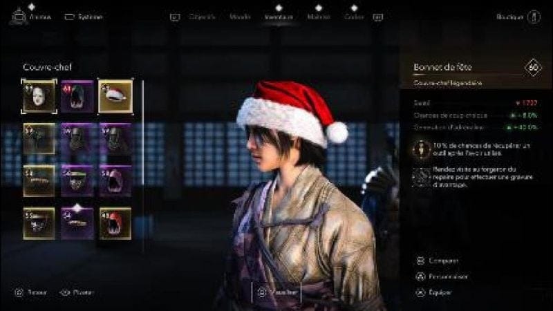 Assassin's Creed Shadows 03/12 C Récompense du COFFRE - Naoe notre Mère Noel 2025