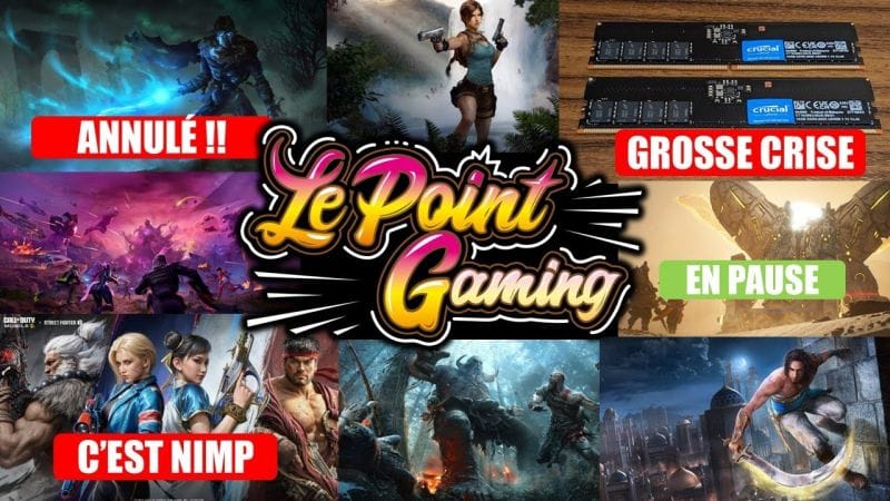 ACTU GAMING (04/12): GOD OF WAR, TOMB RAIDER, CRISE DE LA RAM, COD SF6, PUBG BLACK BUDGET, EIDOS