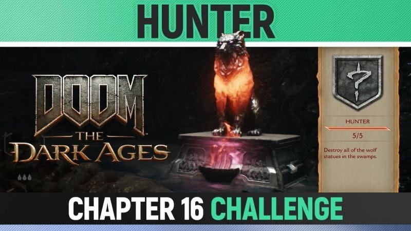 DOOM: The Dark Ages - Chapter 16 - Hunter - All 5 Wolf StatueLocations in the swamp (Challenge)