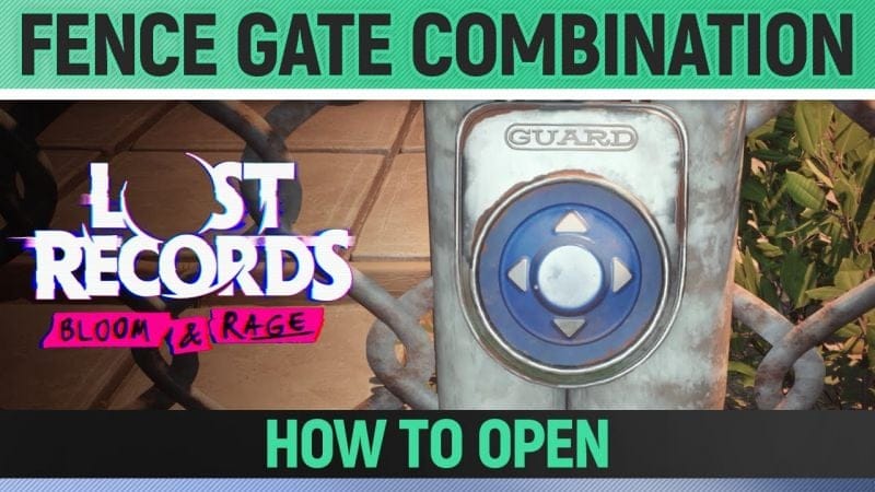 Lost Records: Bloom & Rage - Fence Door Padlock Combination