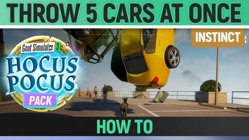 Goat Simulator 3: Hocus Pocus Pack - Instinct - Throw 5 Cars at once