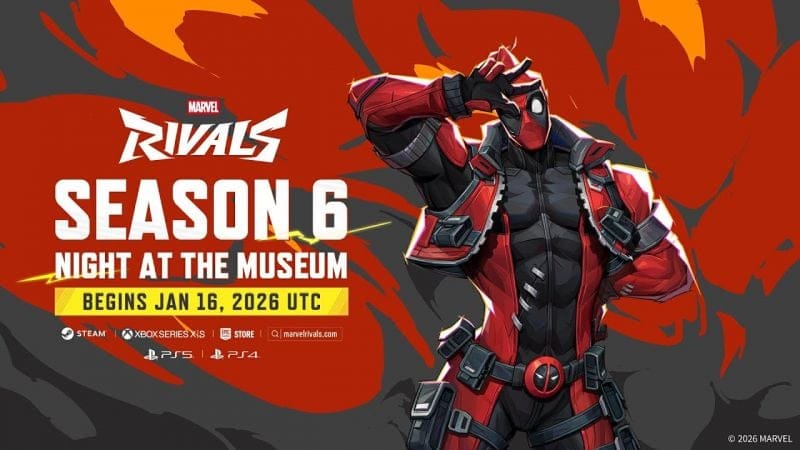 Deadpool is coming to Marvel Rivals on Jan 16 // Season 6: Night at the Museum Official Trailer