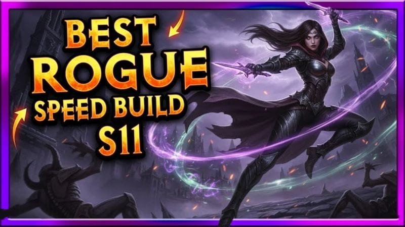 Diablo 4 Season 11 Best Rogue Build For SPEED Content With Knew Deaths Pavine Unique Pants