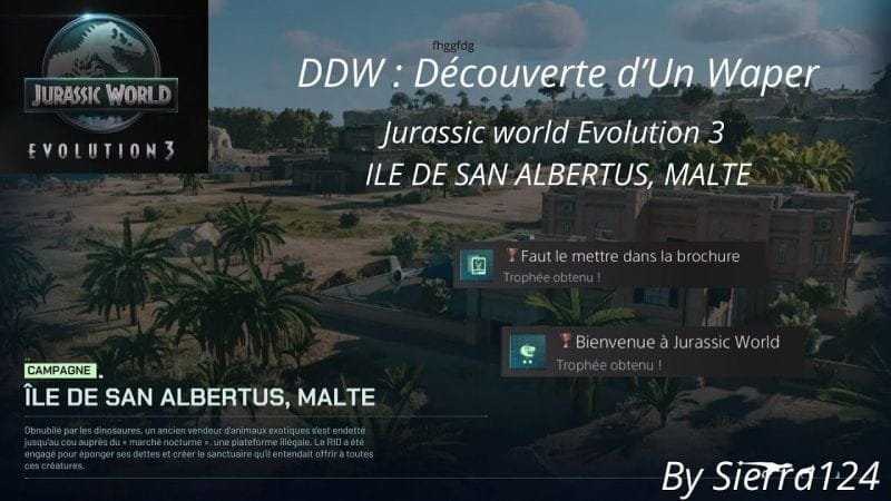 Découverte D'un Waper: Jurassic World Evolution 3 ILE DE SAN ALBERTUS, MALTE