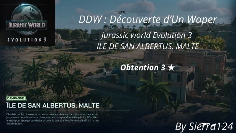 Découverte D'un Waper: JWE 3  ILE DE SAN ALBERTUS OBJECTIF 3★