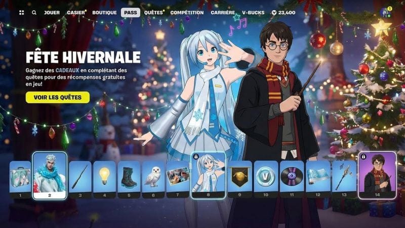 🎄 MISE À JOUR NOËL (CADEAUX) sur Fortnite Chapitre 7 !! 🎁