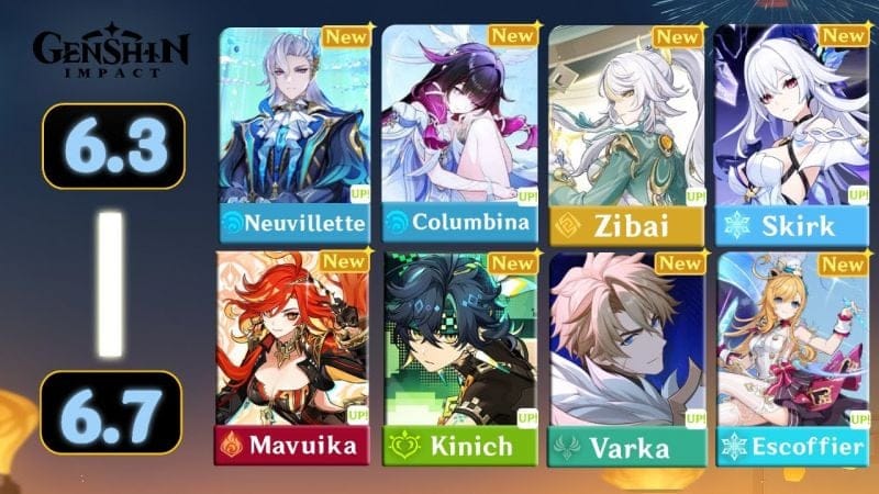 Massive Banner Changes!! NEW 6.3 TO 6.7 ROADMAP, Columbina, Nicole & Reruns | Genshin Impact