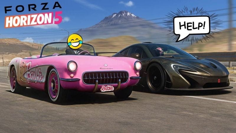 FORZA HORIZON 5 - Je TRAUMATISE les gens en ONLINE avec cette voiture RIDICULE ! (secret)