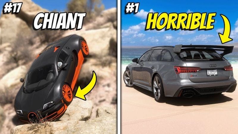 20 CHOSES INSUPPORTABLES sur FH5 ... 😫 Rochers, Drivatar, IA 🤨