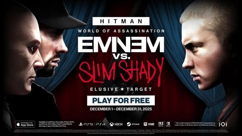 Eminem vs  Slim Shady Cible Fugitive Trailer - HITMAN World of Assassination