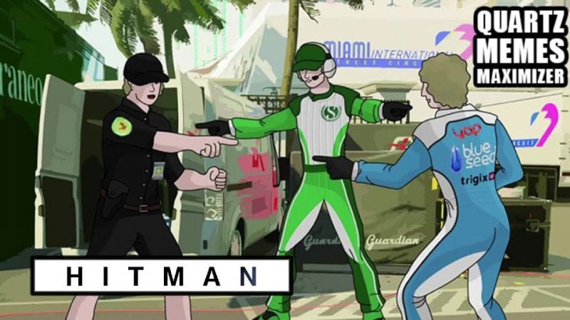 TRIPLE IDENTITY Assassin Silencieux HITMAN Contrat à la une QUARTZ MEMES MAXIMIZER