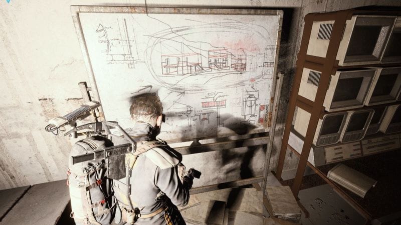 Révolutionnaire Arc Raiders : Position de la pièce verrouillée et des bâtiments du tableau blanc