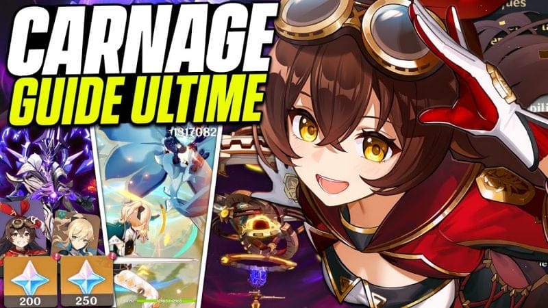 UNE TECHNIQUE ABUSÉE ! Guide Carnage – Teams F2P et Showcase Difficulté 5 & 6 | Genshin Impact 6.2