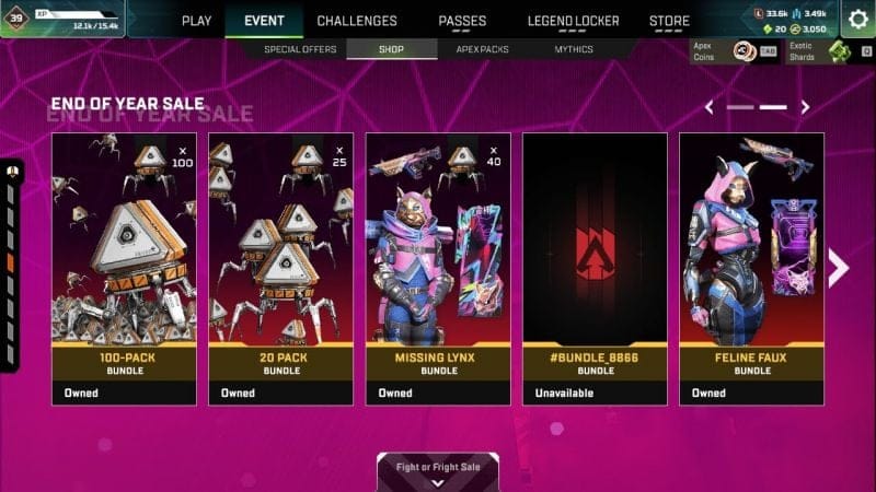 APEX END OF YEAR SALE!!