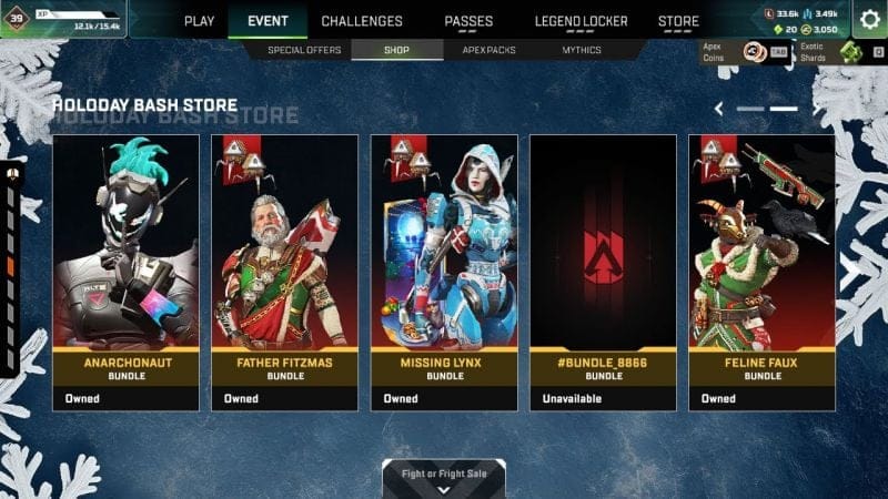 APEX HOLODAY BASH STORE & MORE!!