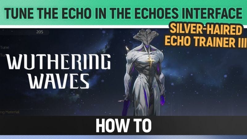 Wuthering Waves - Tune the Echo in the Echoes interface - Silver-haired Echo Trainer - III