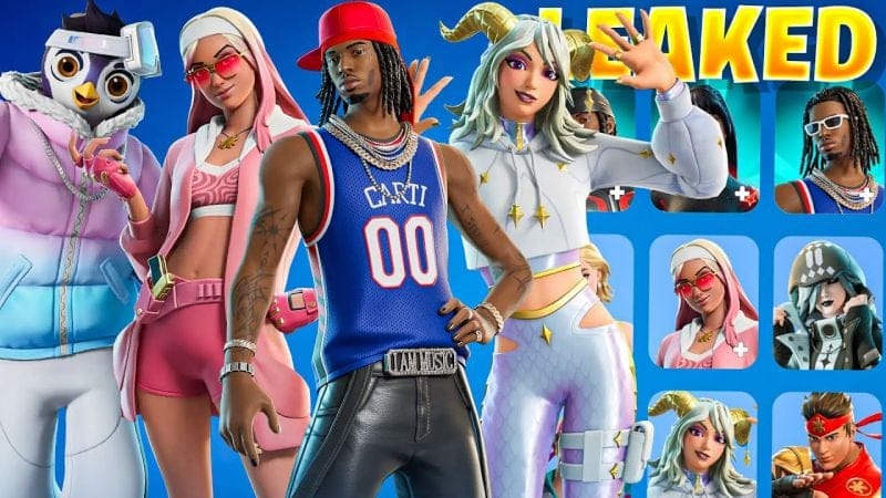 ALL NEW LEAKED FORTNITE SKINS!! (Playboi Carti, NINJAGO, OG..)