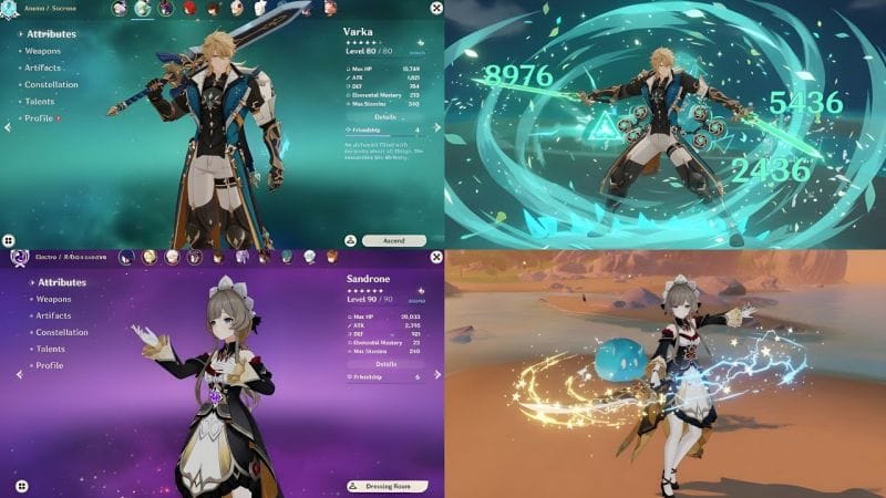 VARKA & SANDRONE GAMEPLAY MAJOR NEW UPDATES! | GENSHIN IMPACT