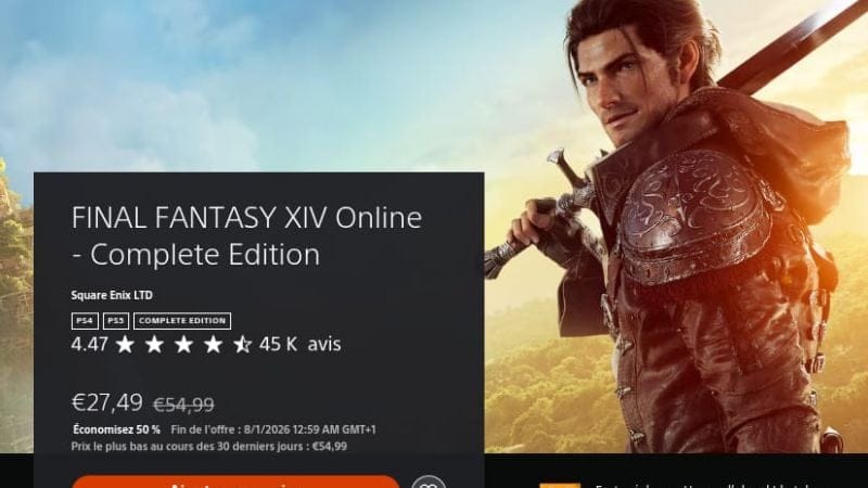 Promotions d'hiver pour FFXIV !