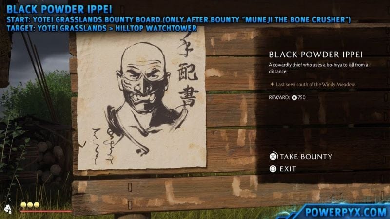 Ghost of Yotei - Black Powder Ippei Bounty Location