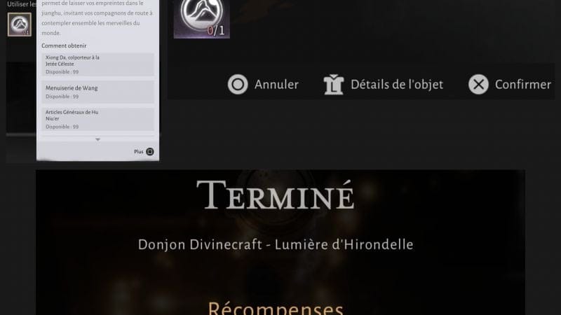 Where Winds Meets Donjon Divinecraft lumière d’hirondelle