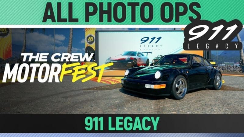 The Crew Motorfest - 911 Views - All 5 Photo Ops - 911 Legacy - Challenge