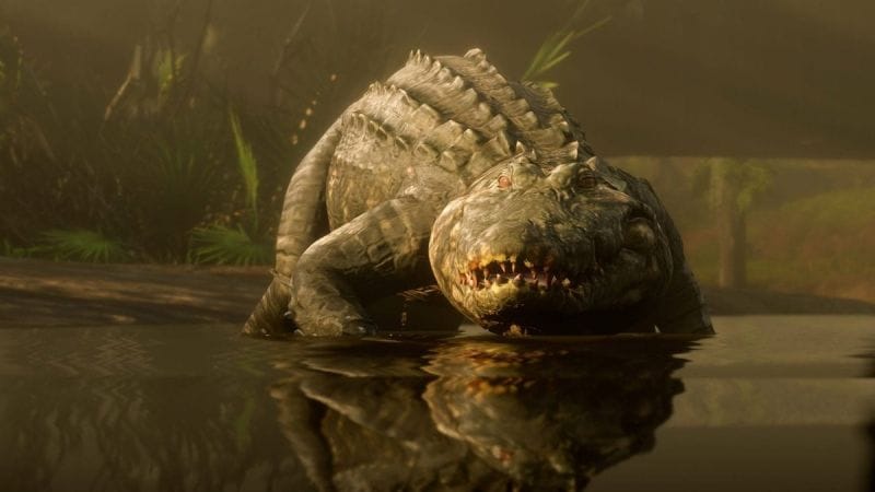 Alligator mâle légendaire Red Dead Redemption 2 : Position, ressources, artisanat... Où trouver cet animal légendaire ?  - Soluce Red Dead Redemption 2, guide complet - jeuxvideo.com