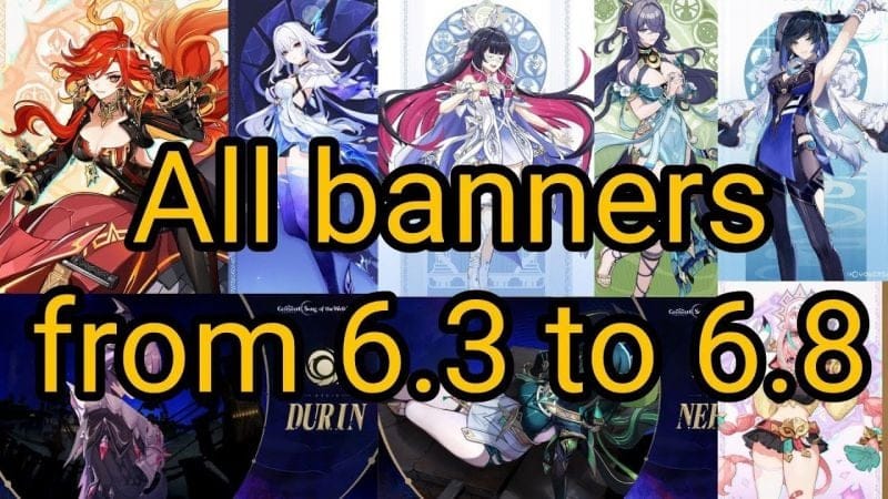 Genshin 6.3–6.8 Banners REVEALED! New Characters & Massive Reruns Incoming!