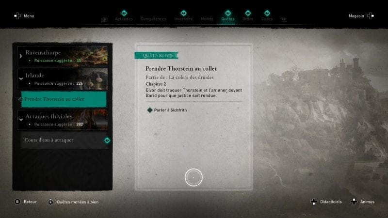 Prendre Thorstein au collet Assassin's Creed Valhalla | Soluce