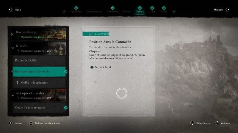 Position dans le Connacht | Soluce Assassin's Creed Valhalla
