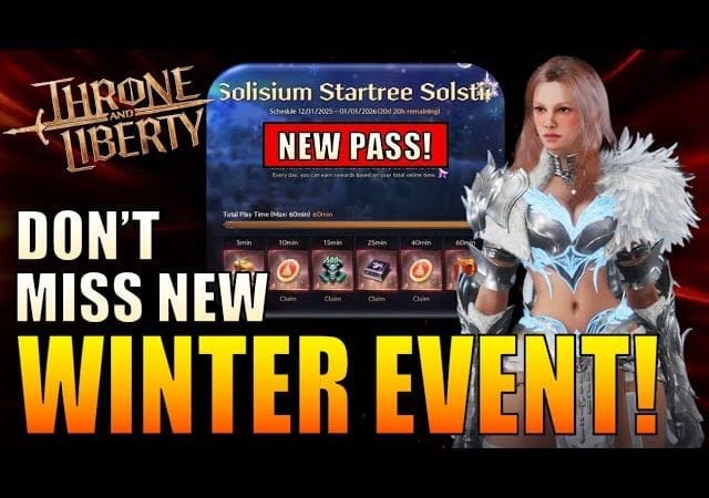 Throne & Liberty - Sneaky Armor Set Nerf! - Winter Event, New Battle Pass, Material Transmutation!