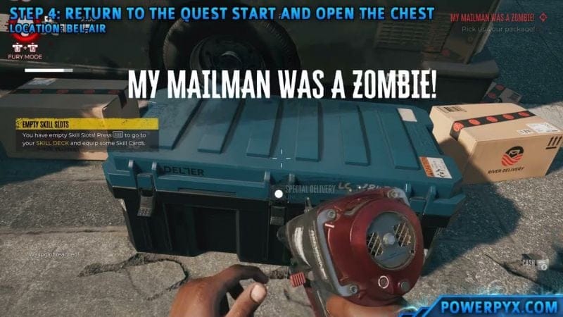 Dead Island 2 - My Mailman Was A Zombie! Walkthrough (Lost & Found Weapon Quest) - Mailman's Keys