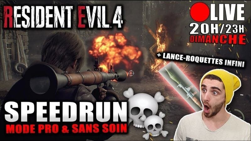 Resident Evil 4 : Speedrun en PROFESIONNEL & SANS SOIN 💀(1/2) mais lance-roquette 🔥 - Frugaliste