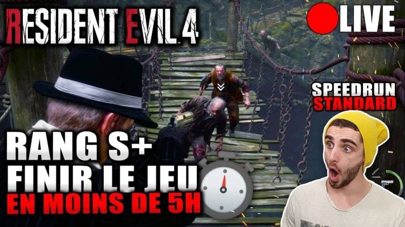 Resident Evil 4 : Speedrun en MOINS DE 5H ⏱ RANG S+ en Standard 🔥