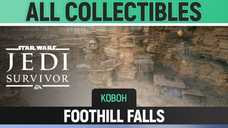 Star Wars Jedi: Survivor - Foothill Falls - All Collectibles (Koboh)