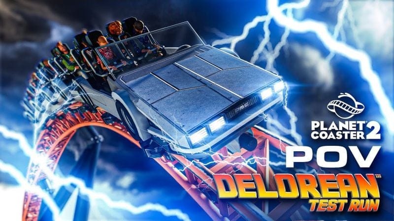 DELOREAN: TEST RUN! - Coaster POV (Planet Coaster)