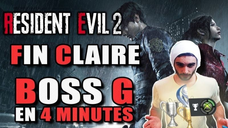 RESIDENT EVIL 2 - VAINCRE LE BOSS G (4e Forme) EN 4 MINUTES ! FIN CLAIRE (A l'aise) GUIDE