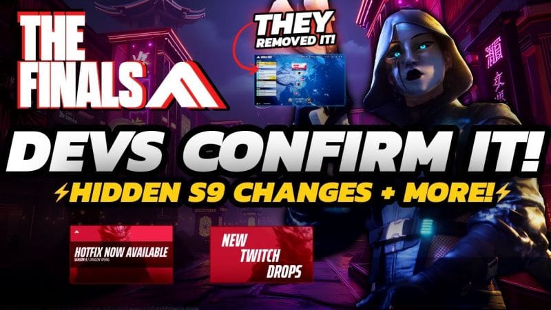 THE FINALS - Season 9 Dev Update | REMOVALS, New REWARDS + MORE