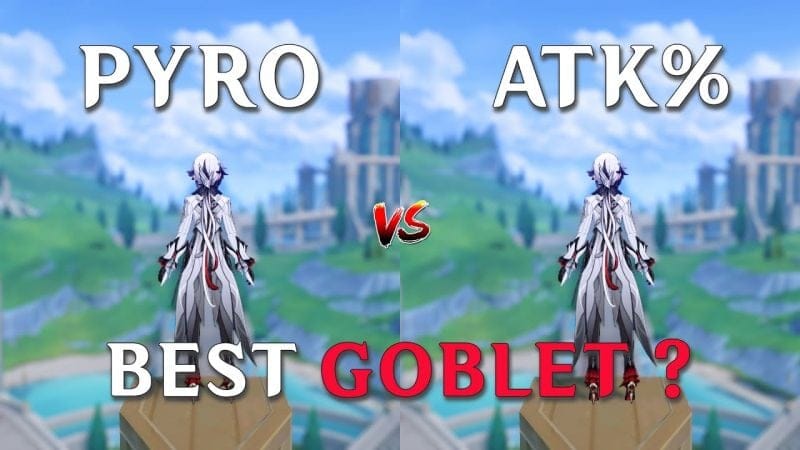 ATK% vs Pyro Goblet !! Best build for Arlecchino ?? (Genshin Impact)