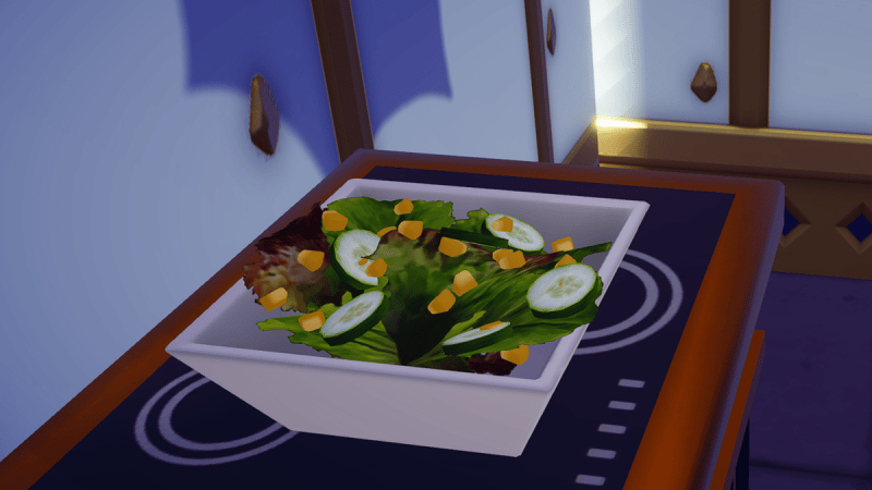 Salade copieuse Dreamlight Valley : comment préparer cette recette trois étoiles ?