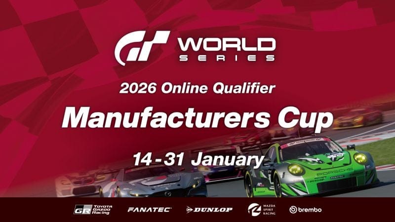 Gran Turismo World Series 2026 - Manufacturers Cup - Détails sur les qualifications en ligne - Mode Sport - Gran Turismo 7 - gran-turismo.com