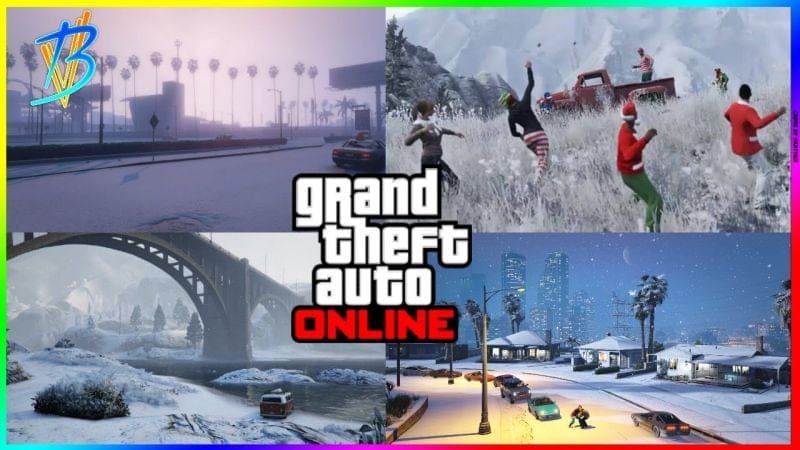 LA NEIGE EST ARRIVÉE AVEC DES CADEAUX SUR GTA ONLINE !
