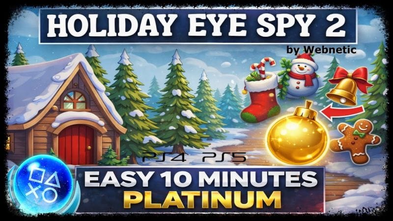 HOLIDAY EYE SPY 2 - 100% Platinum Walkthrough - Trophy & Achievement Guide PS4/PS5