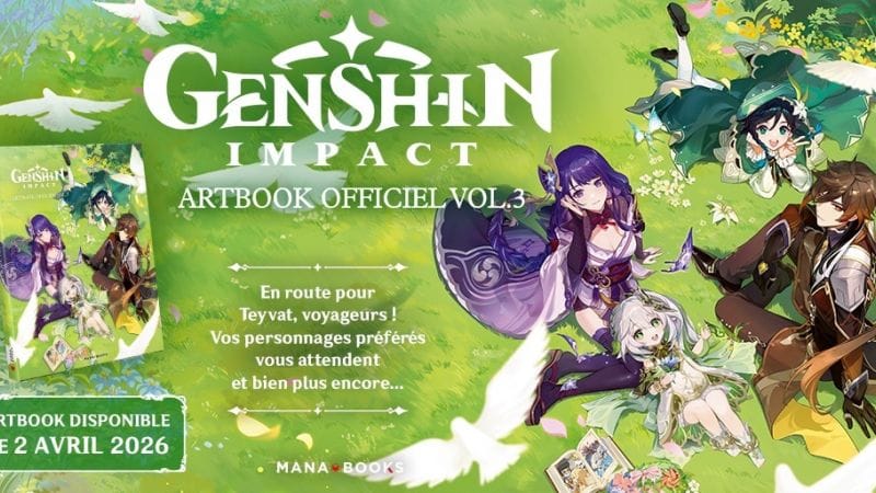 Genshin Impact : Mana Books annonce le troisième volume de son artbook officiel